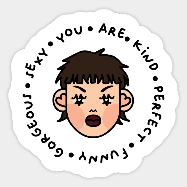 Angry kids - 026 Sticker by chocosprunes
